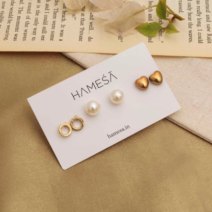 Set-OF-3-Minimal-Studs For Women