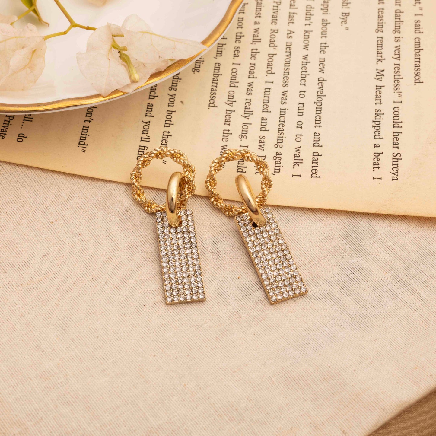 Beautiful-Circle-Designed-Stone-Studded-Earring For Women