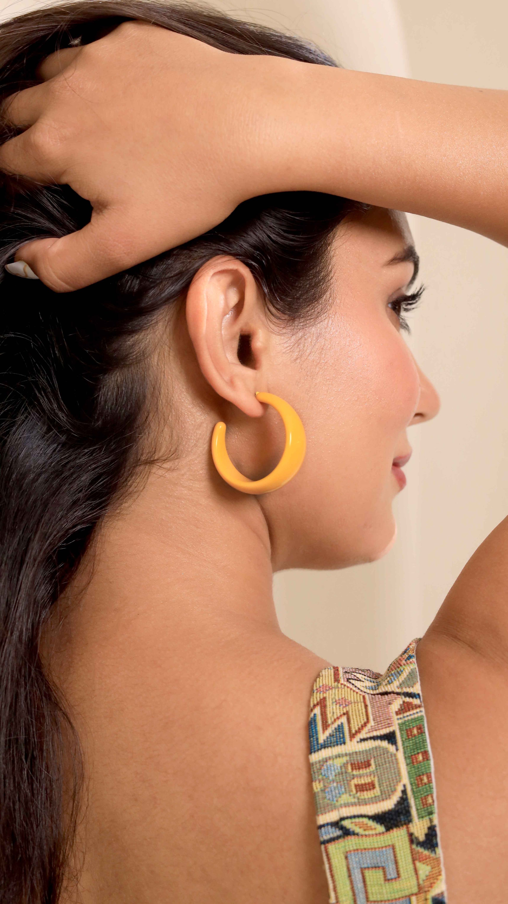 Orange-Colored-Funky-Hoops